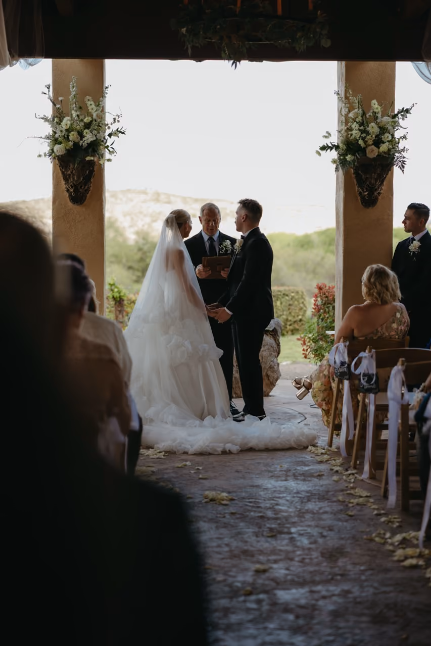 Wedding ceremony flowers