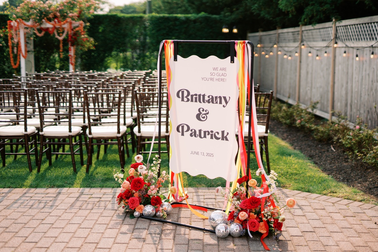 Real Poppy wedding — Brittany + Pattrick at Bellport Country Club