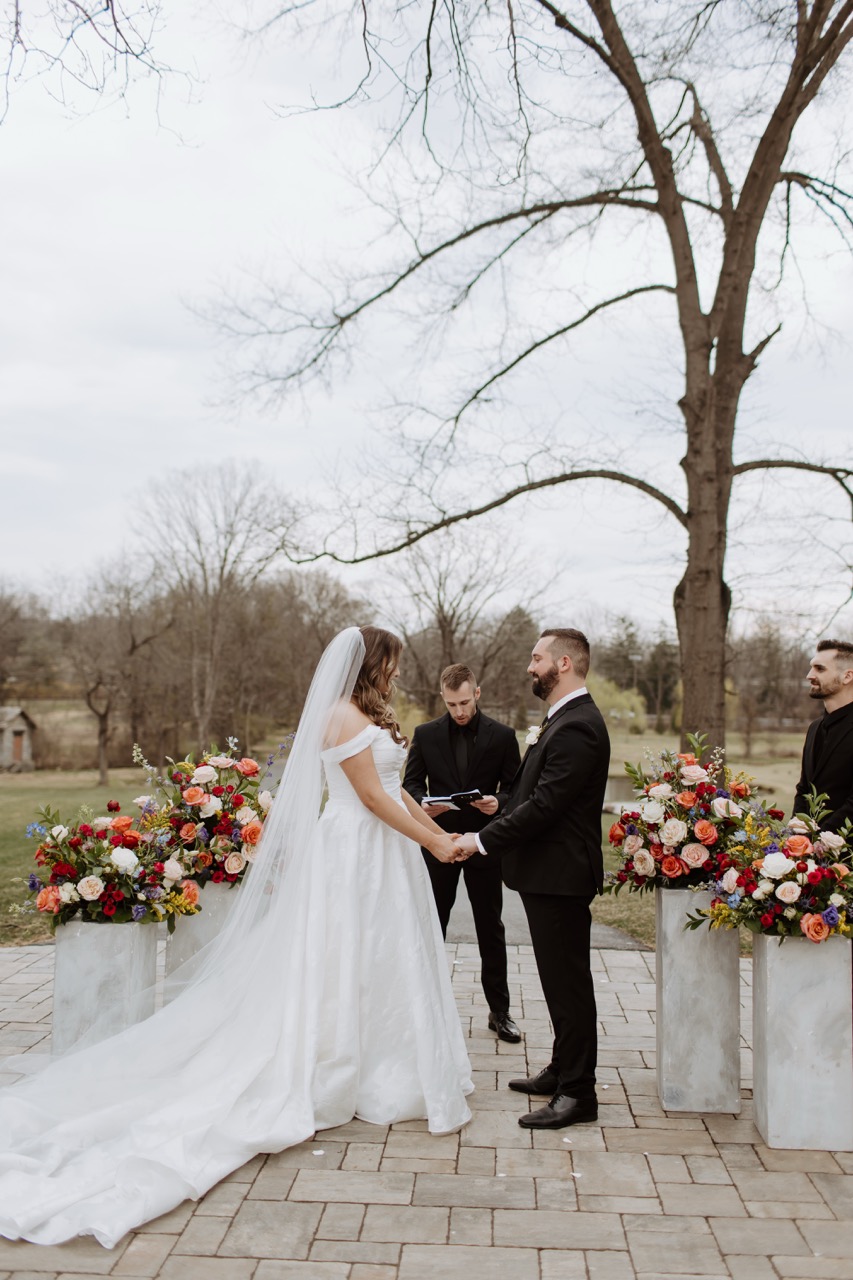Real Poppy wedding — Courtney + John at The Willows at Ashcombe Mansion