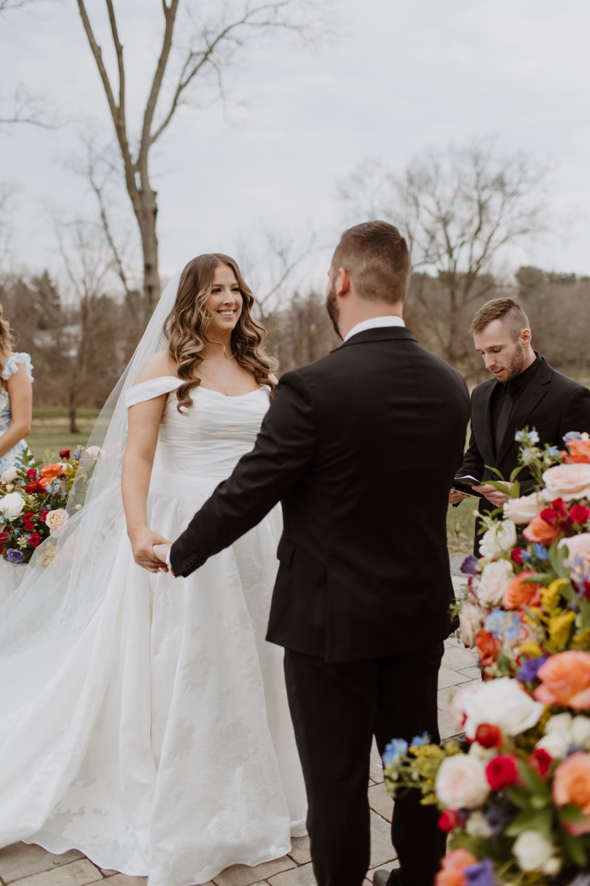 Real Poppy wedding — Courtney + John at The Willows at Ashcombe Mansion