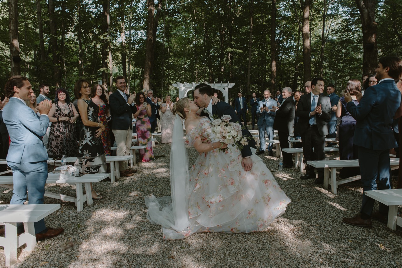Real Poppy wedding — Jesse + Brad at The Barn on Walnut Hill