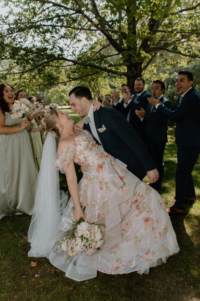 Real Poppy wedding — Jesse + Brad at The Barn on Walnut Hill