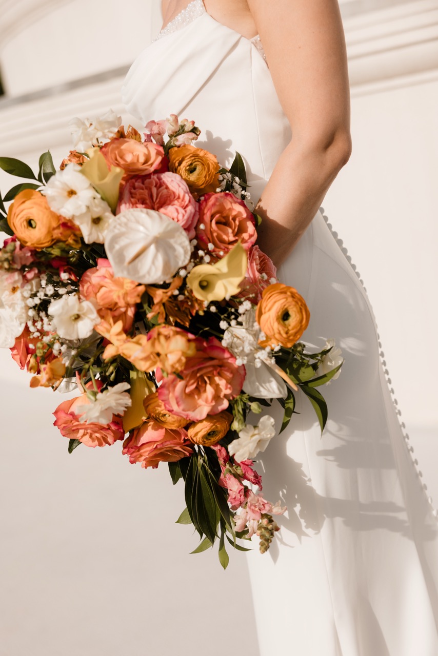 Real Poppy wedding — Melanie + Troy at The Whitehurst Gallery