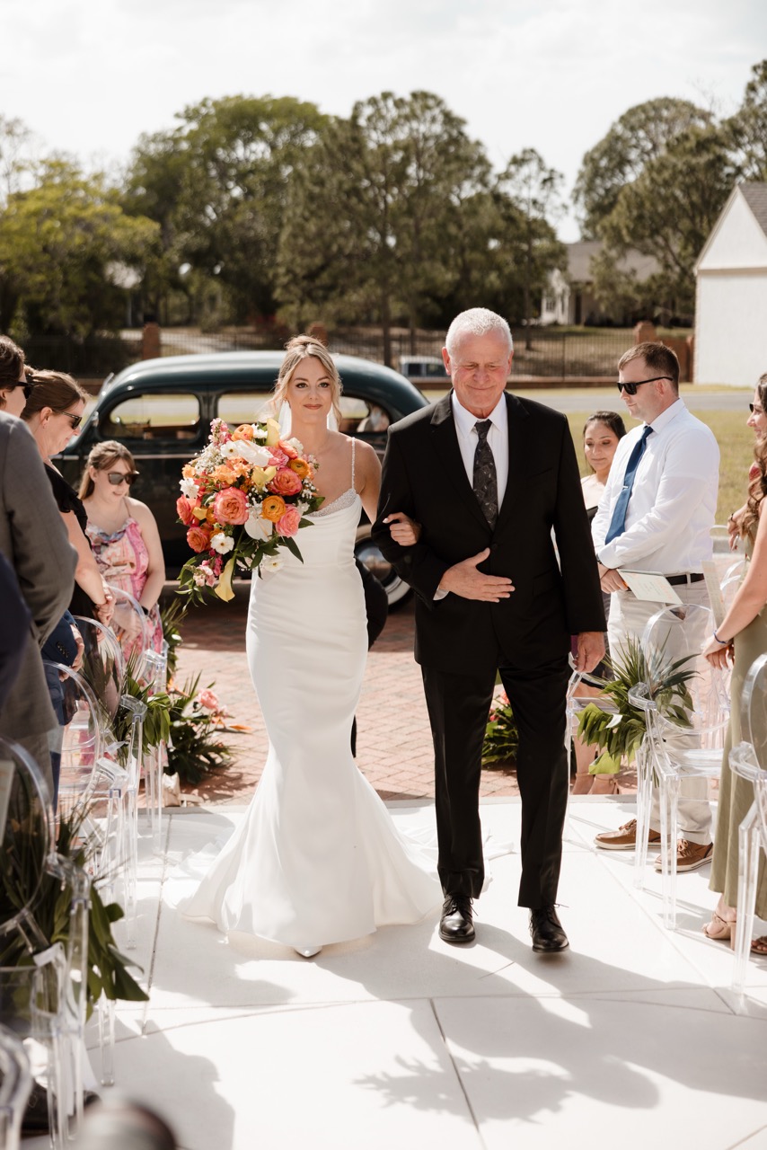 Real Poppy wedding — Melanie + Troy at The Whitehurst Gallery