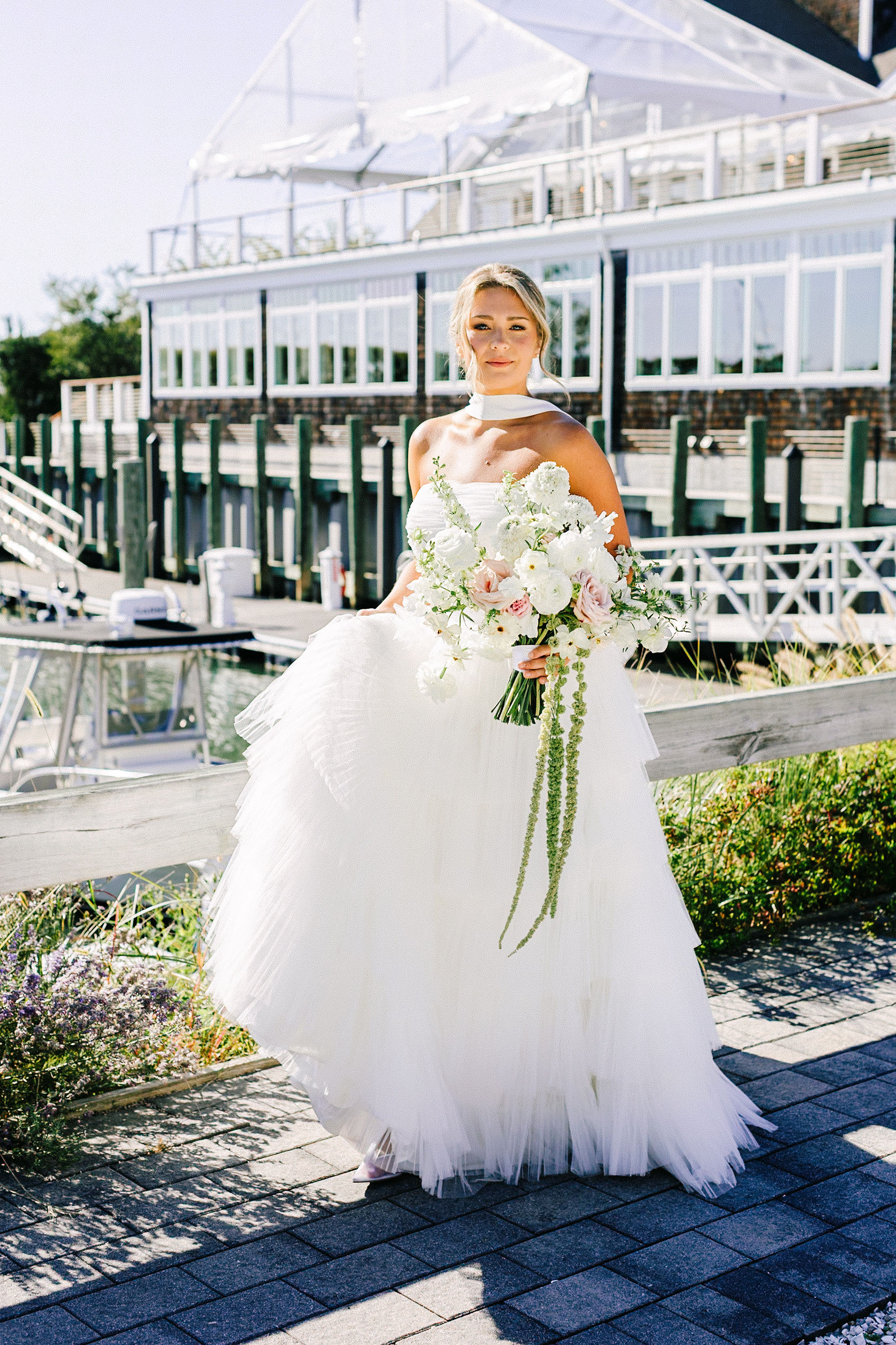 Real Poppy wedding — Erica + Charlie at Peconic Bay Yacht Club