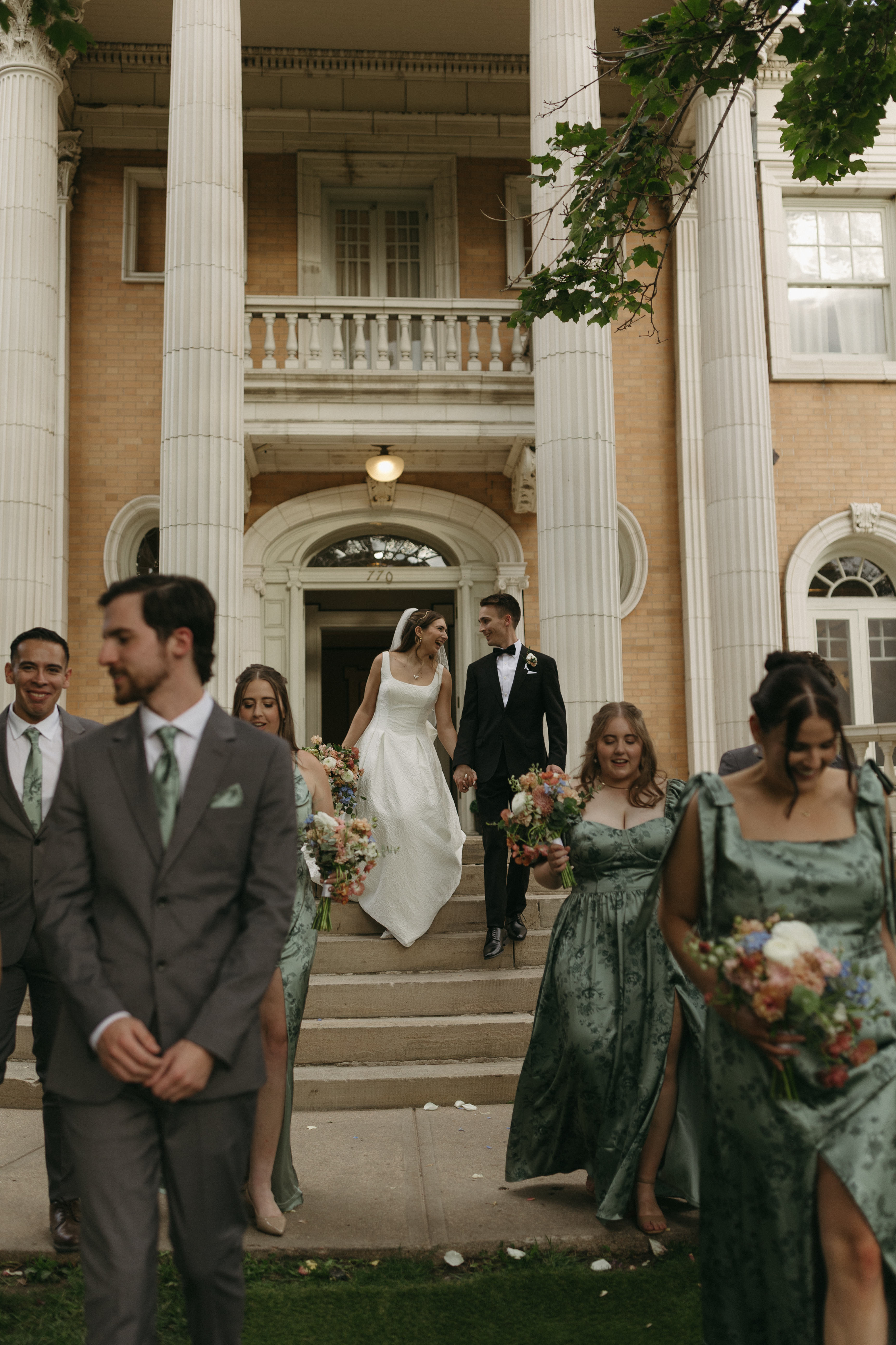 Real Poppy wedding — Isabel + Clayton at Grant-Humphreys Mansion