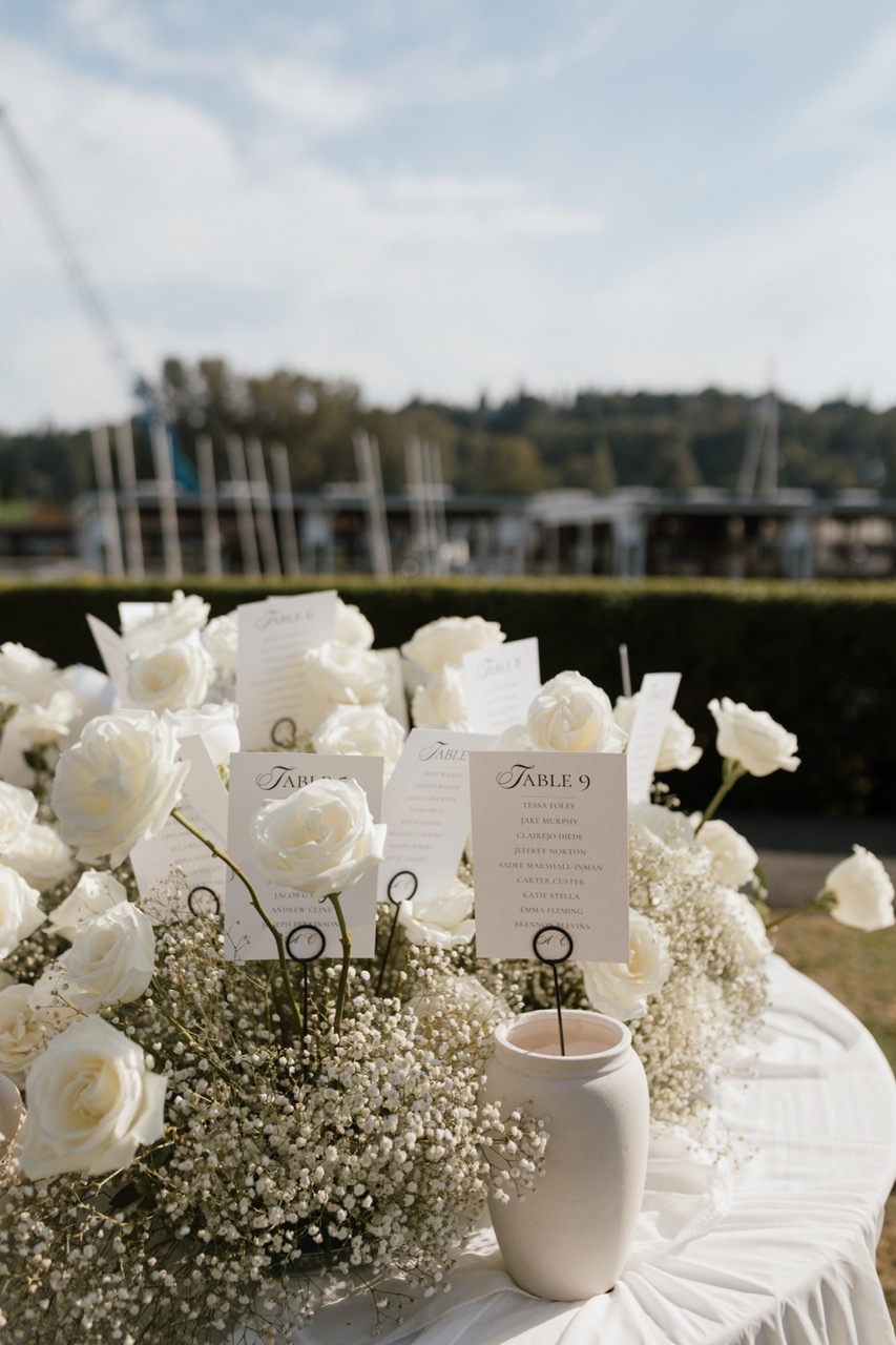 Real Poppy wedding — Alexis + Chase at Seattle Yacht Club