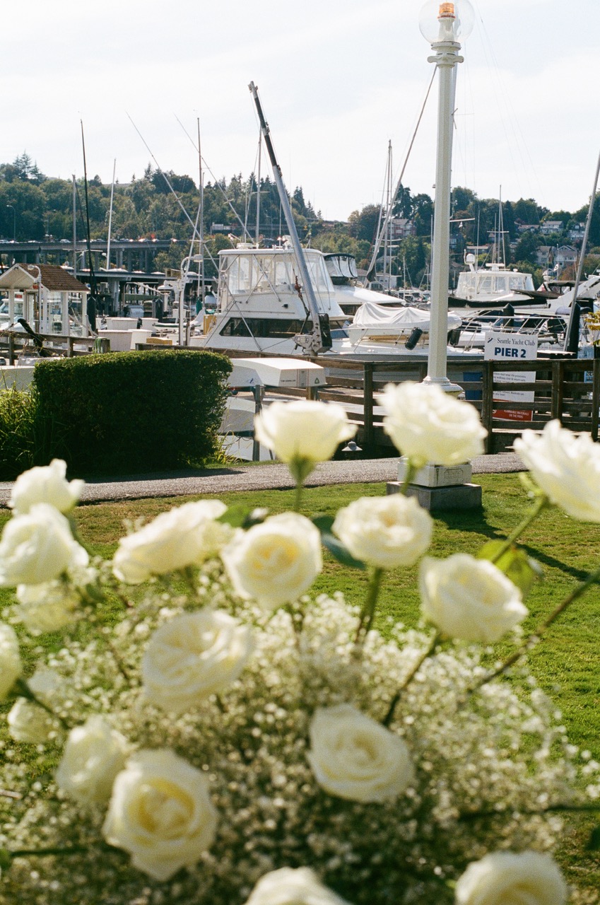 Real Poppy wedding — Alexis + Chase at Seattle Yacht Club