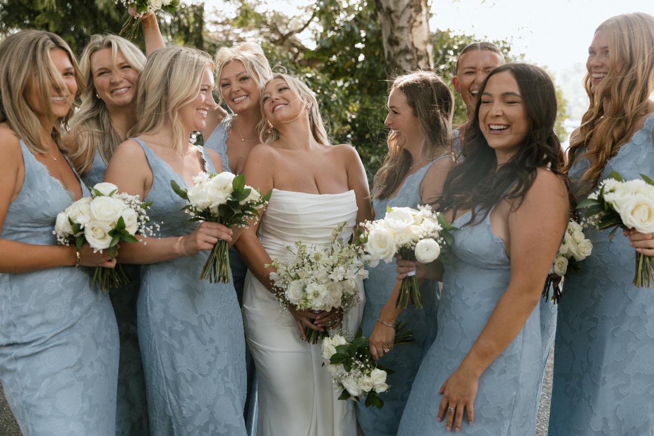 Real Poppy wedding — Alexis + Chase at Seattle Yacht Club