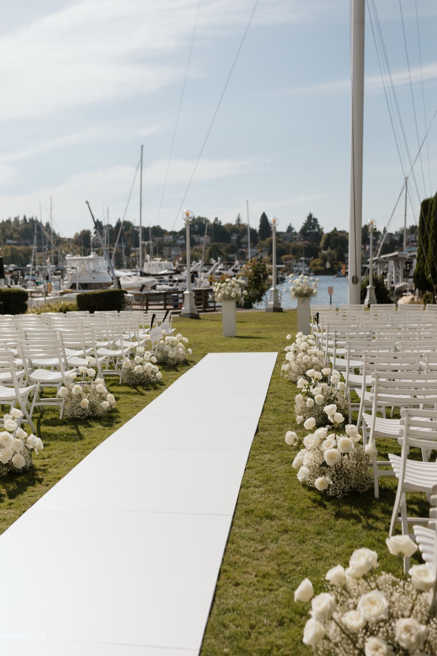 Real Poppy wedding — Alexis + Chase at Seattle Yacht Club