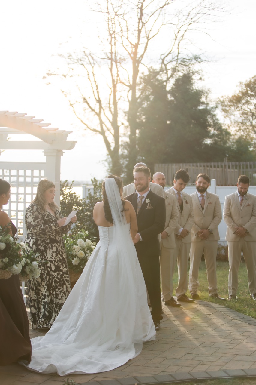 Real Poppy wedding — Miranda + Andrew at The Bayfront Club