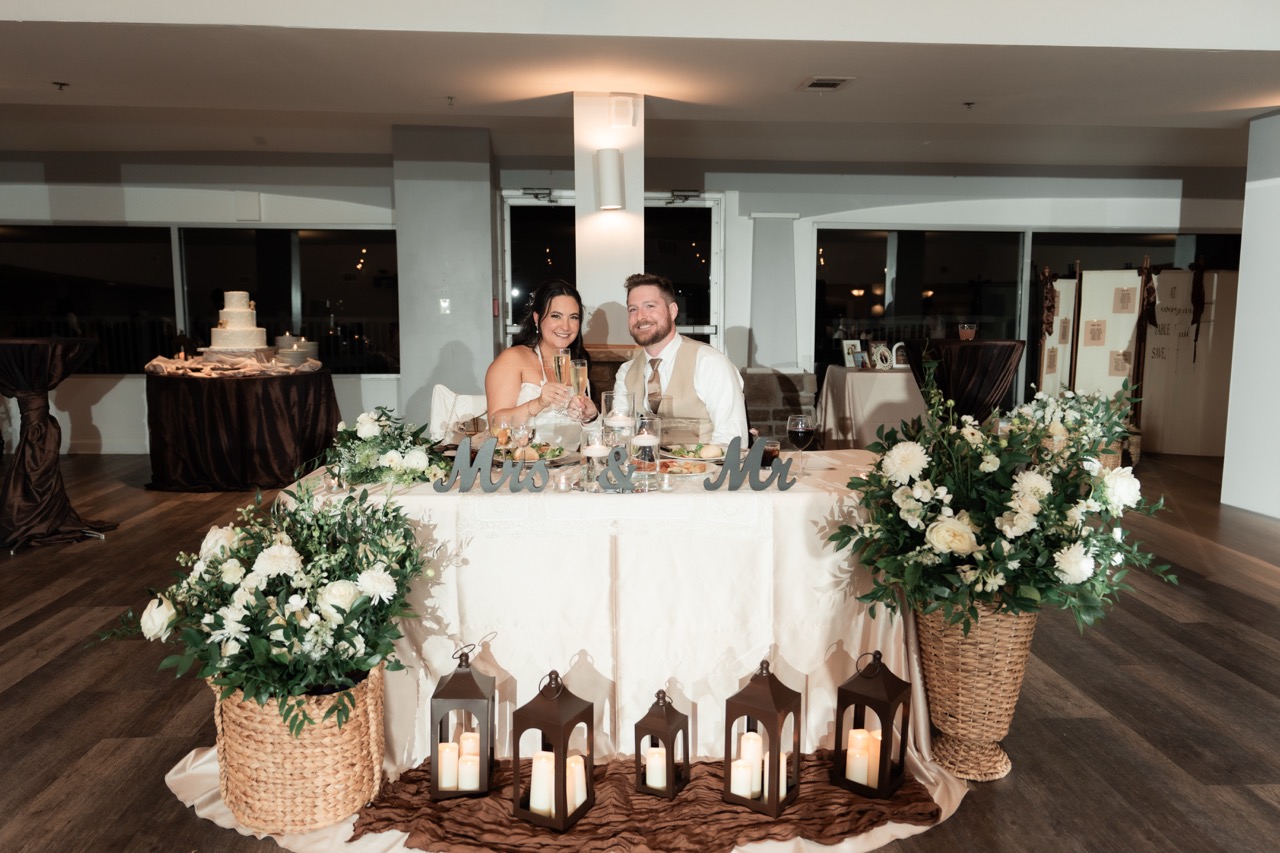 Real Poppy wedding — Miranda + Andrew at The Bayfront Club