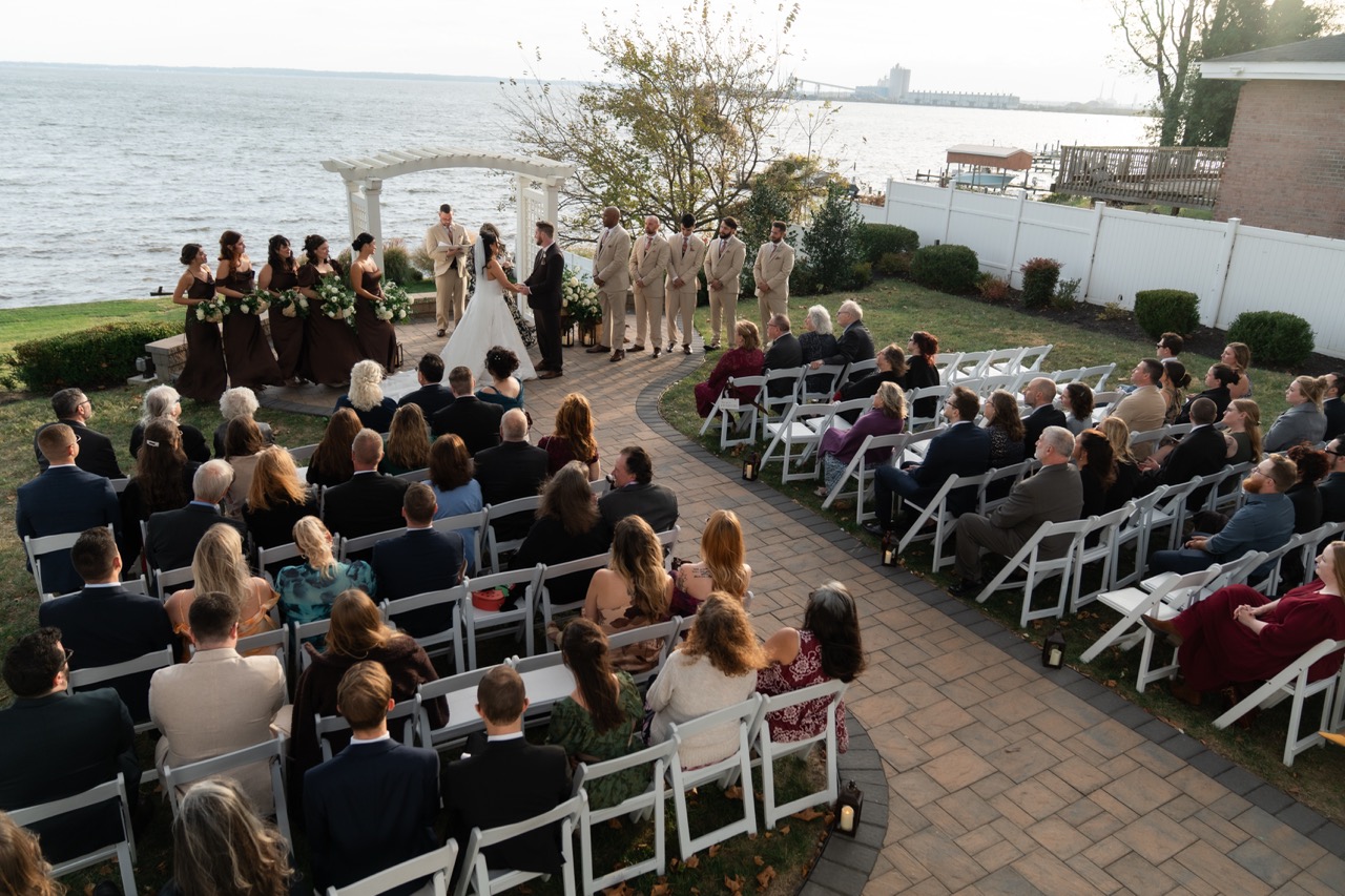 Real Poppy wedding — Miranda + Andrew at The Bayfront Club