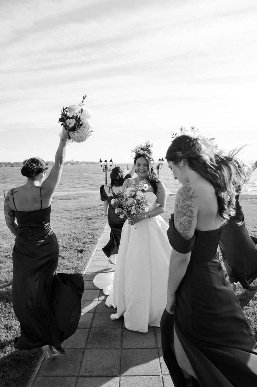 Real Poppy wedding — Miranda + Andrew at The Bayfront Club