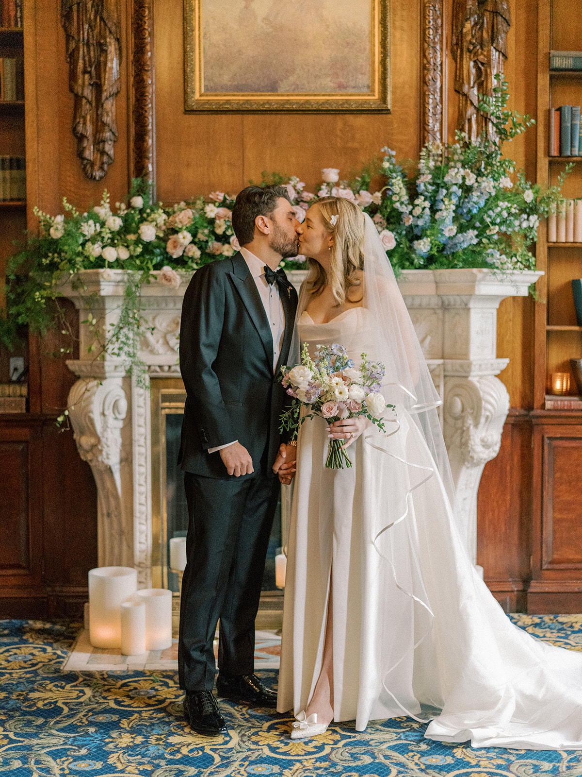 Real Poppy wedding — Ellie + Övünç at Hampshire House