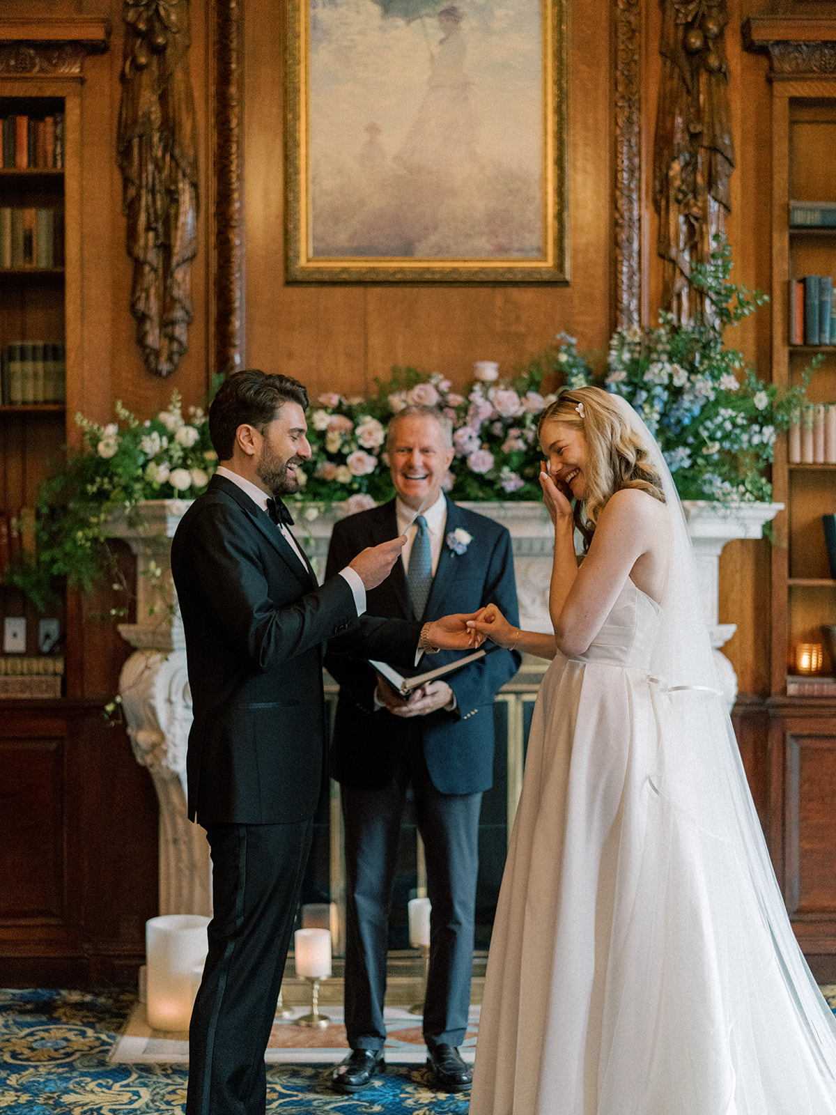 Real Poppy wedding — Ellie + Övünç at Hampshire House