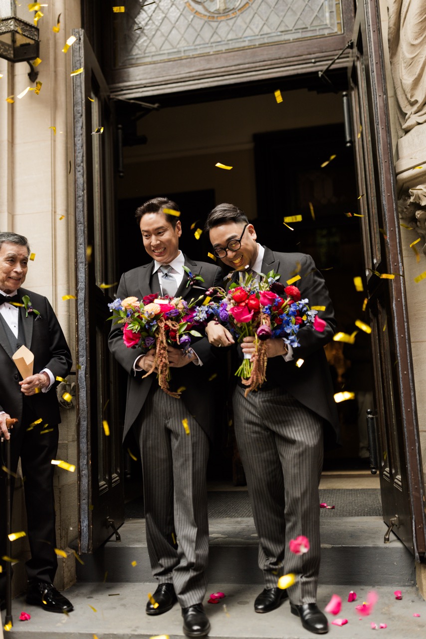 Real Poppy wedding — John + Jeremy at The Rainbow Room at Rockefeller Center