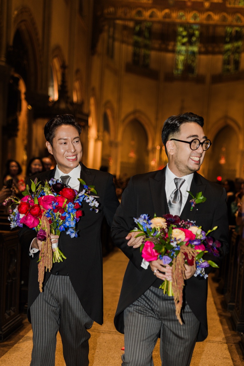 Real Poppy wedding — John + Jeremy at The Rainbow Room at Rockefeller Center