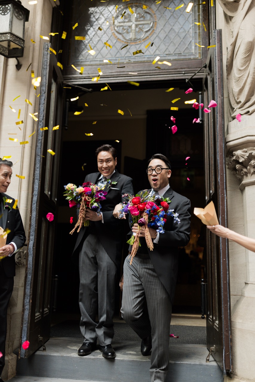Real Poppy wedding — John + Jeremy at The Rainbow Room at Rockefeller Center