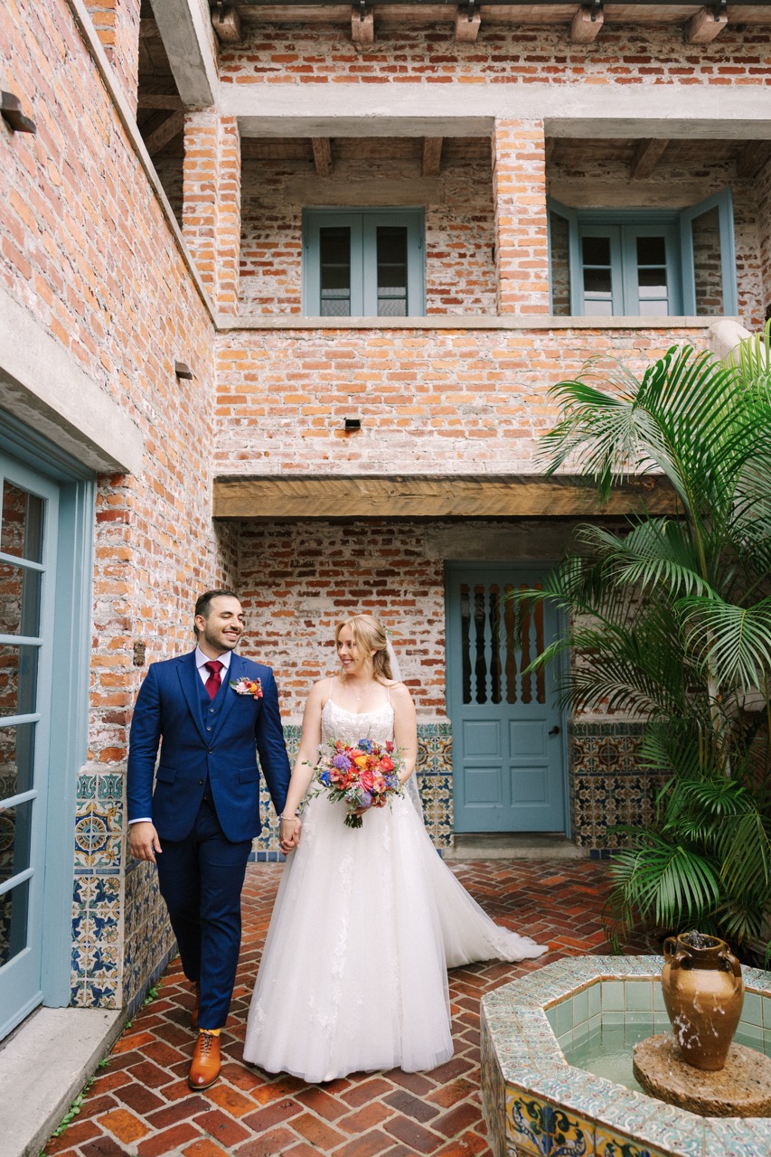 Real Poppy wedding — Rebekah + Gabriel at Casa Feliz Historic Home Museum