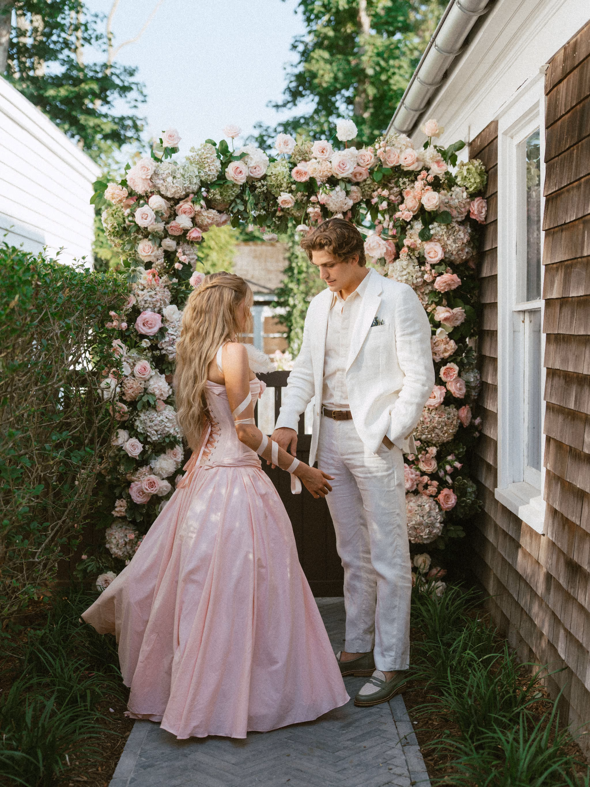 Halley Kate's Wedding: Vintage Dior, Four Dogs, and a Hamptons Backyard