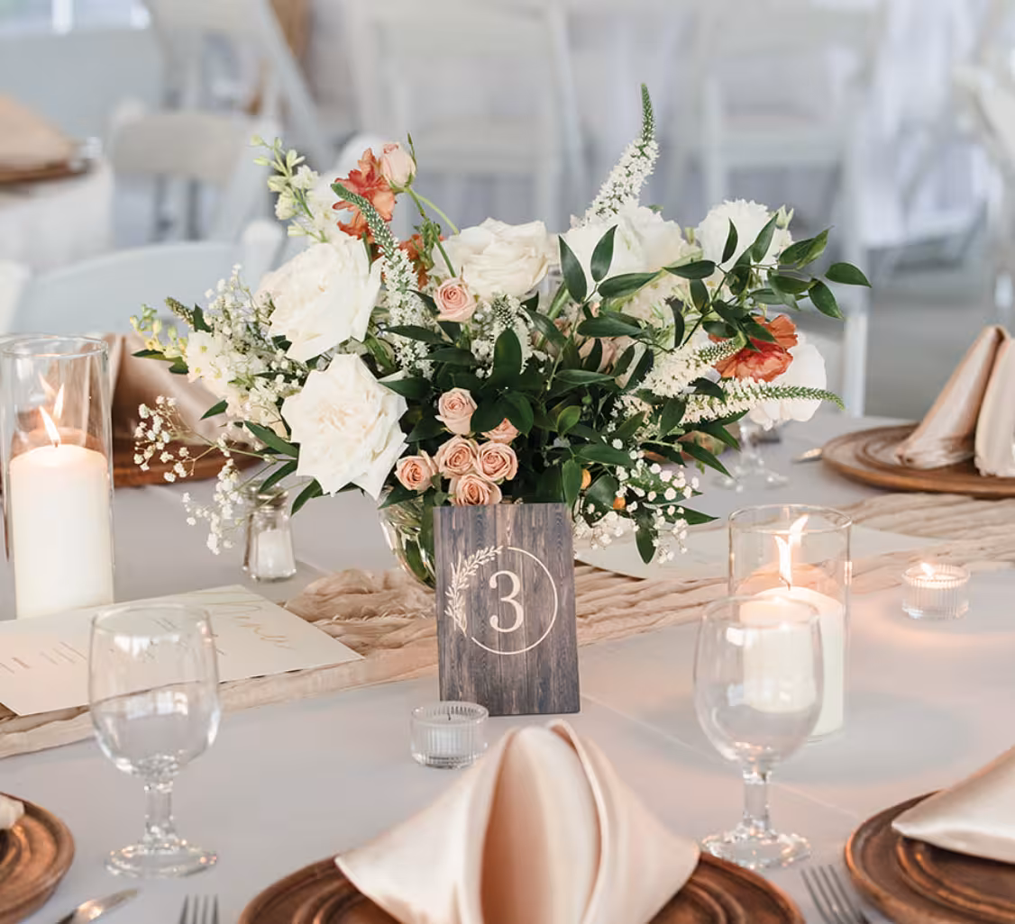 Autumn Peach Centerpiece
