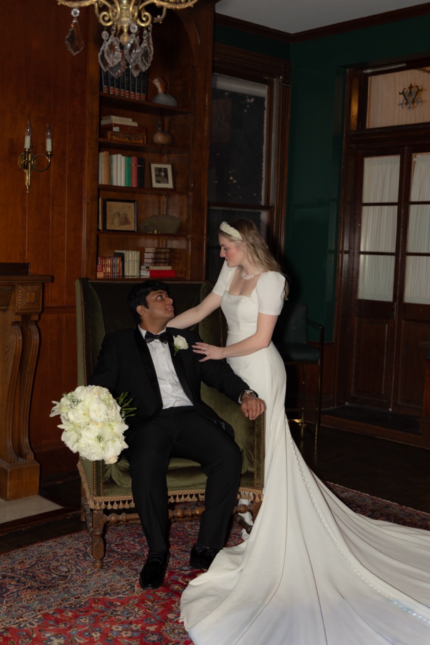 Real Poppy wedding — Drew + Ashen at The Woodbine Mansion