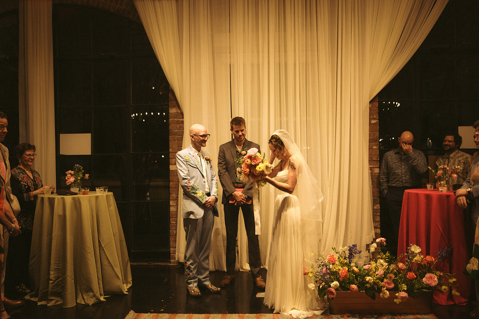 Real Poppy wedding — Gabriela + Lucas at Station 3