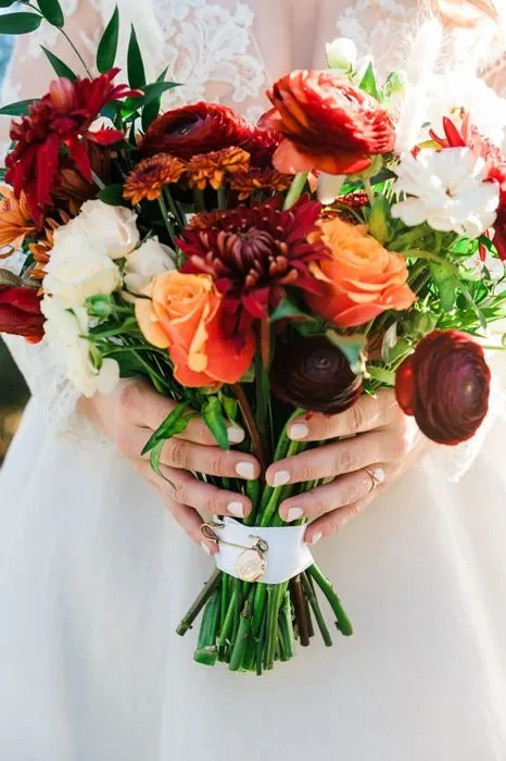 Customer-submitted wedding flower photo from WeddingWire review by Brittany.