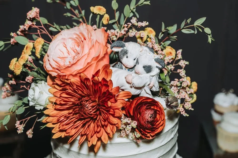Customer-submitted wedding flower photo from WeddingWire review by Sydney.