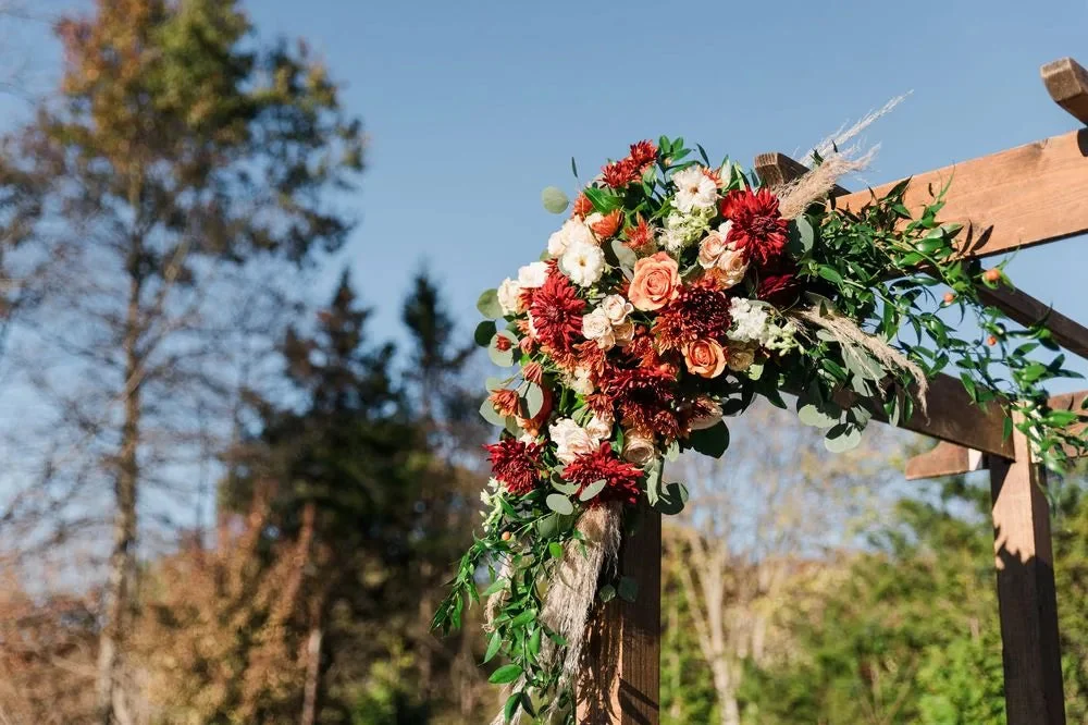 Customer-submitted wedding flower photo from WeddingWire review by Brittany.