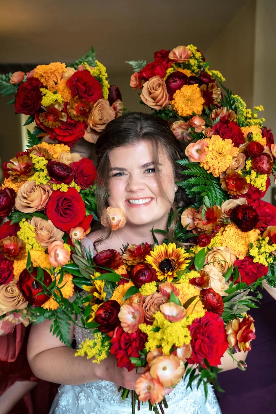 Customer-submitted wedding flower photo from Zola review by Jenna H..