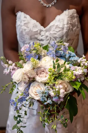 Customer-submitted wedding flower photo from The Knot review by Asia Cuffee.