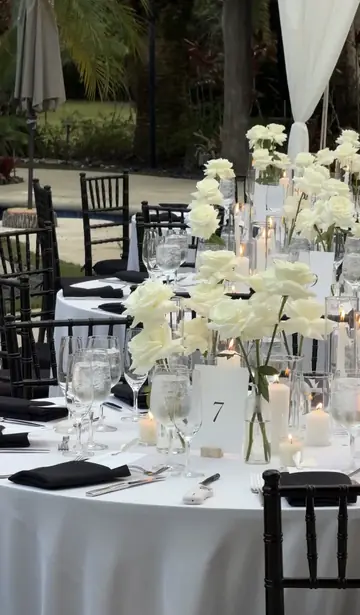 Customer-submitted wedding flower photo from The Knot review by Emily Norell.