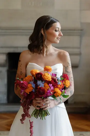 Customer-submitted wedding flower photo from The Knot review by Claire Gorman.