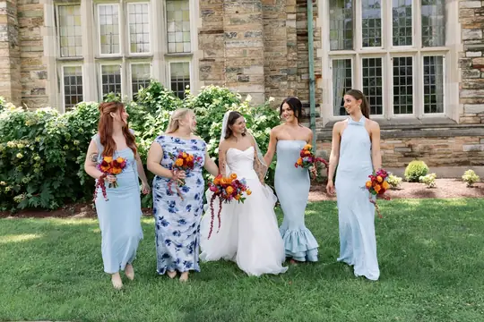 Customer-submitted wedding flower photo from The Knot review by Claire Gorman.