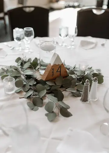 Customer-submitted wedding flower photo from The Knot review by Kristin Porter.