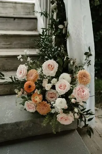 Customer-submitted wedding flower photo from WeddingWire review by Christopher.
