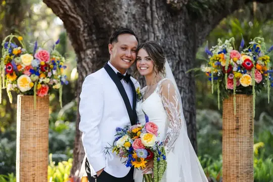 Customer-submitted wedding flower photo from Zola review by Brooke & A.