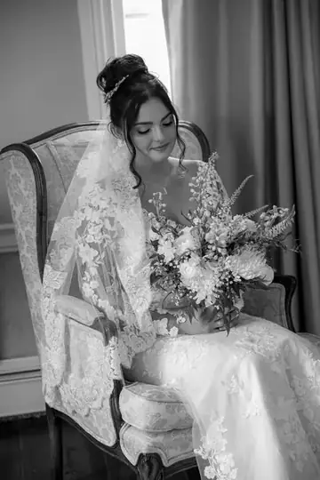 Customer-submitted wedding flower photo from Zola review by Samantha O.