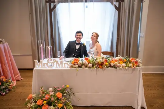 Customer-submitted wedding flower photo from Zola review by Meghan F.